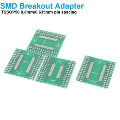 SMD Breakout Adapter PCB Board for SSOP56 TSSOP56 (0.635 mm and 0.8 mm) Packages
