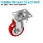 Caster Wheel 360 degree Swivel for 2WD robot platforms