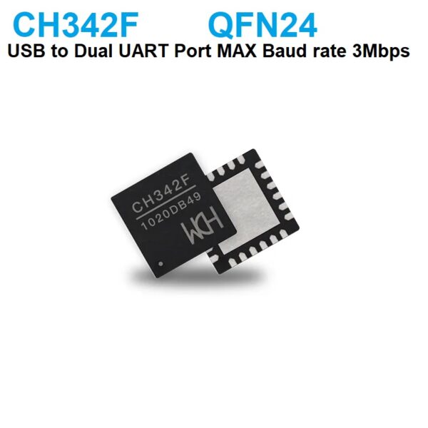 CH342F USB to Dual 2Mbps UART Serial Chip QFN24