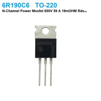 6R190C6 TO220 Power N channel Mosfet 650V 20A