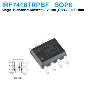 IRF7416TRPBF 30V 10A P Channel MOSFET SMD Transistor SOP8