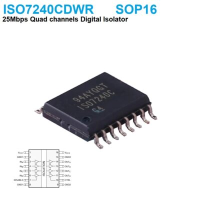 ISO7240CDWR Quad-channel 25-Mbps digital isolator