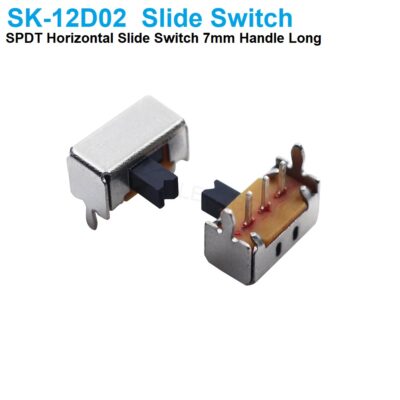 Horizontal Small Slide Toggle Switch SPDT 3PIN 2mm Pin spacing SK12D02VG7