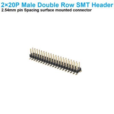 SMD Pin Header Male 2X20 Connector 2.54mm pitch