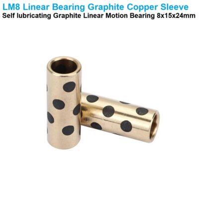 LM8UU self lubricating Graphite Copper Linear Motion Bearing