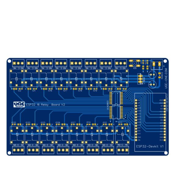 PCB for ESP32 16 Channels Relay Module IOT Development Board