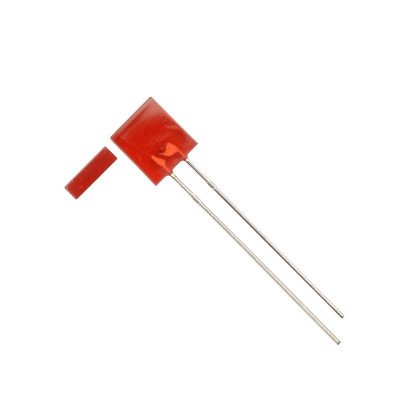 Red Rectangle LED Light 2x5x7mm