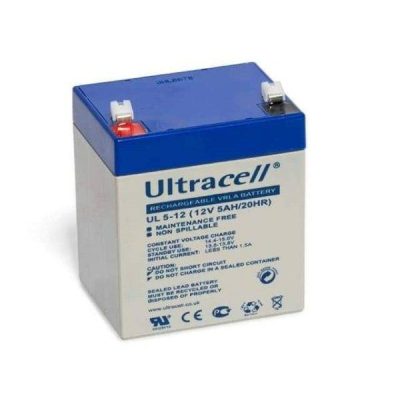 Ultracell Sealed Lead Acid Battery 12V 5AH/20HR