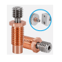 All Metal TC4 Throat E3D V6 Titanium Alloy Copper 3D Printer Heater Block Hotend