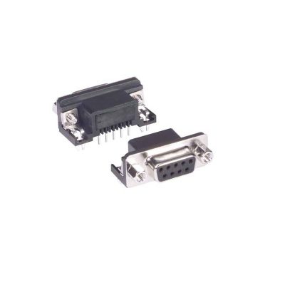 DB9 Female Connector PCB Mounted Right Angle