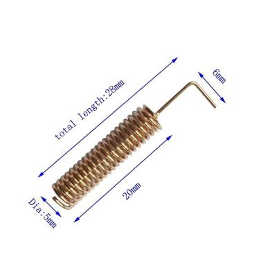 433MHz Spring Antenna 2dbi 0.6x5x28mm