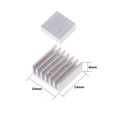 Aluminum Radiator heat dissipation Heat Sink 14x14x6 mm Big size