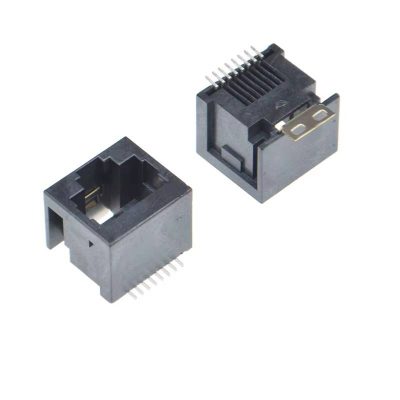 RJ45 Network Female Socket Port Vertical SMD Mount