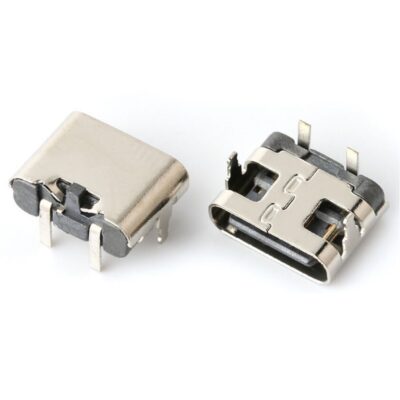 Female USB Type C Connector horizontal PCB Mount 2Pin