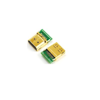 HDMI Type A PCB soldered male connector