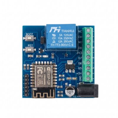 ESP12 1-Channel Relay with DS1307 RTC and 256kbit I2C memory IoT Controller Board