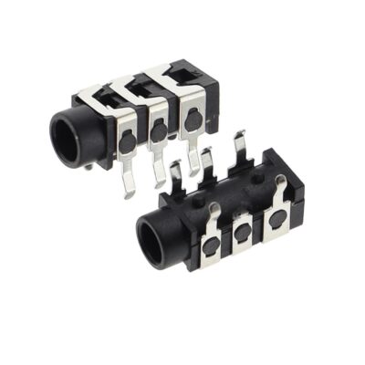 PJ-313 3.5mm Stereo headphone Female  jack straight pin