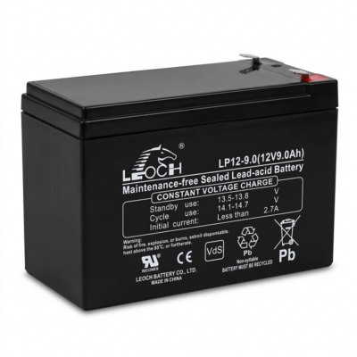Leoch LP12-9.0 (12V 9.0Ah) Rechargeable VRLA AGM Battery for UPS & Backup Power